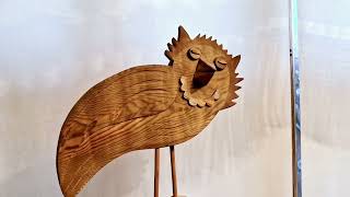 Сова woodcarvers wood woodworking sculpture резьбаподереву арт [upl. by Koffman801]