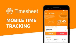 Timesheet  Mobile Time Tracker Android [upl. by Mandi]