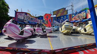 Testfahrt Break Dance Bruch Maikirmes Emsdetten 2024 [upl. by Ecinuahs]