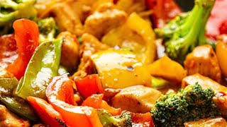 CHICKEN STIR FRY RECIPE  QUICK AND EASY CHICKEN STIR FRY  STIR FRY CHICKEN [upl. by Annmarie]