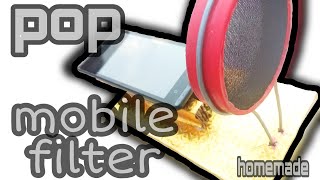 pop filter for mobile homemade [upl. by Judenberg]