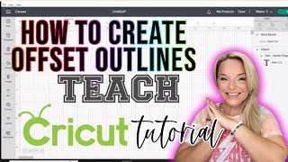 How to Make an Outline in Cricut Design Space [upl. by Bridgette]