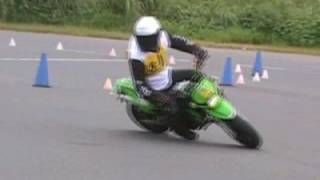 MotorCycle Gymkhana by Kawasaki KSR80 暴れん坊将軍殺陣テーマで [upl. by Candie491]