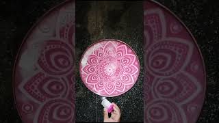 Rangoli design using Stencil How to make rangoli with stencil tool rangoli rangolistencils [upl. by Assin]