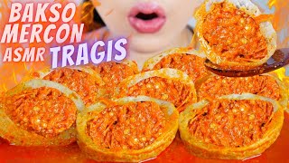 TRAGIS ASMR BAKSO MERCON KUAH MERCON  AUTO MULES😭😖  ASMR INDONESIA  NO TALKING [upl. by Anoyek]