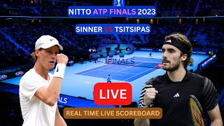 Jannik Sinner Vs Stefanos Tsitsipas LIVE Score UPDATE Today Tennis 2023 Nitto ATP Finals Nov 12 2023 [upl. by Lesirg]