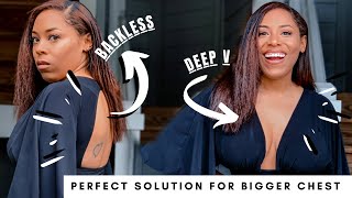 PERFECT BRA FOR BACKLESS DEEP V LOOKS LARGE CHEST FRIENDLY [upl. by Ilise]