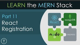 Learn The Mern Stack 11  React Registration [upl. by Emorej838]