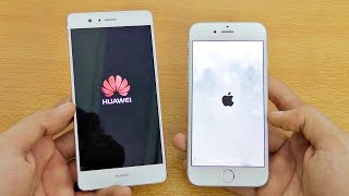 Huawei P9 Lite vs iPhone 6  Speed Test 4K [upl. by Seligman950]