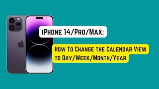 How to Change Calendar Date on iPhone [upl. by Anirod495]