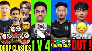 ASi8🇵🇰 vs 4MV🇲🇳 vs VPE🇹🇭 DROP CLASHES🥵 PMGC SURVIVAL STAGE DATE amp FORMAT 😍i8FALAK CLUTCH DRX 🔥 DRS 💔 [upl. by Lleumas]