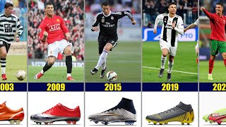 Cristiano Ronaldo  The Evolution of CR7 Football boots 20022022 [upl. by Oregolac]