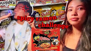 Spicy Ramen Challenge  attempting a QampA ft Victor [upl. by Bausch]