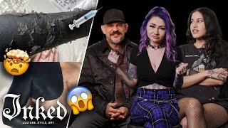 What Do You Think About Blackout Tattoos  Tattoo Artists React [upl. by Akin223]