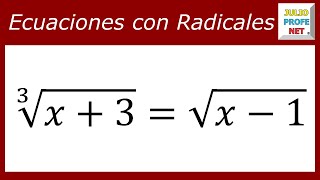 ECUACIONES CON RADICALES  Ejercicio 9 [upl. by Clarinda]