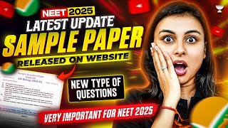 NTA NEET 2025 Latest Update NEET 2025 Sample Paper Released by NTA  Anushka Ma’am [upl. by Alejoa]