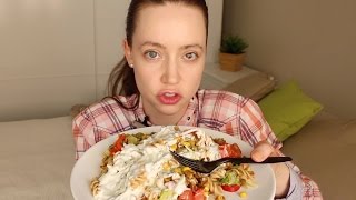 ASMR Whisper Eating Sounds  Taco Salad amp Strawberries [upl. by Essinger]