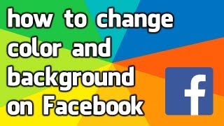 how to change the color and background on your Facebook [upl. by Rothschild]