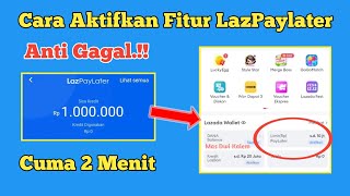 Cara Mengaktifkan Lazada Paylater Terbaru  Daftar Lazada Paylater  How To Activate Lazada Paylater [upl. by Almire]