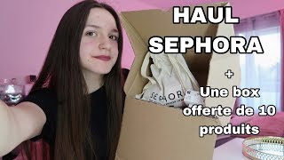 HAUL SEPHORA  UNE BOX OFFERTE DE 10 PRODUITS [upl. by Brower]