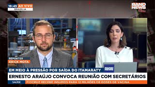 Ernesto Araújo convoca reunião com secretários [upl. by Artiek]