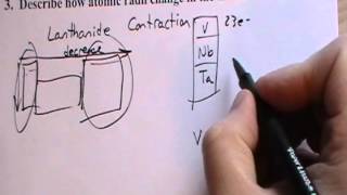 CHEM 1180 Lecture 062 Periodic Trends in Transition Metals [upl. by Oznola666]