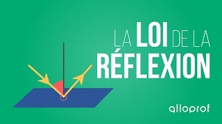 La loi de la réflexion  Physique  Alloprof [upl. by Sandry]