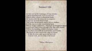 SONNET 116 [upl. by Ilenna582]