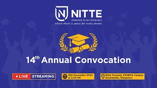 Fourteenth Annual Convocation  Nitte DU [upl. by Analihp]