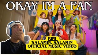 LSS AF ALREADY  BINI  Salamin Salamin Official Music Video REACTION VIDEO [upl. by Llennahc58]