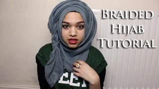 Braided Hijab Tutorial [upl. by Gipson]