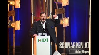 Kabarettist David Scheid Laudatio für quotDie Tagespressequotbeim Österreichischen Kabarettpreis 2023 [upl. by Yanad244]