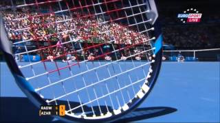 AO 2014 QF 5 ARadwanska POL vs 2 V Azarenka BLR [upl. by Bernette]