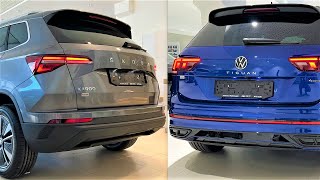 New Volkswagen TIGUAN 2023 vs New Skoda KAROQ 2023  Comparison by Supergimm [upl. by Bunns]