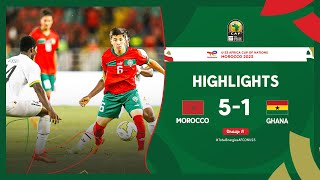 Morocco 🆚 Ghana  Highlights  TotalEnergiesAFCONU23  MD2 Group A [upl. by Quenby]