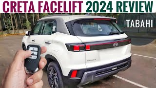 Hyundai Creta Facelift 2024 India  Review  Creta New Model 2024  Creta 2024 Facelift [upl. by Saitam]