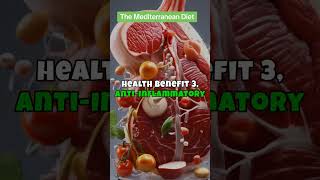 Top 5 health benefits of the Mediterranean Diet Antiinflammatory shorts mediterraneandiet [upl. by Essy756]