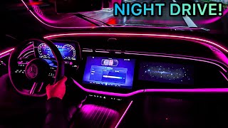 2024 MercedesBenz E CLASS NIGHT DRIVE W214 POV [upl. by Derfiniw902]