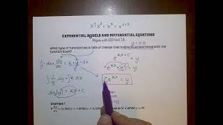 Differential Equations and Exponential Models 78 [upl. by Gris]