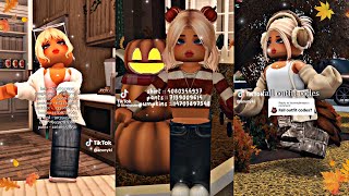 Realistic Bloxburg Outfit Codes Tiktoks FALL EDITION [upl. by Adelbert]