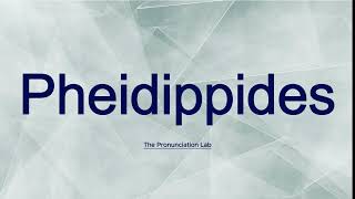 Pheidippides Pronunciation How to Say Pheidippides  How to Pronounce Pheidippides [upl. by Naldo]