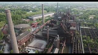 Landschaftspark DuisburgNord 🇩🇪 Drone Aerial 4K  Germany Deutschland Duitsland [upl. by Syd563]