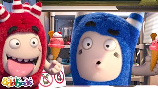 Doppio cucchiaio 🍨🍨  Cartoni Animati 📺  Video divertenti  Oddbods Italia [upl. by Lleon523]