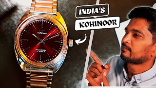 HMT Kohinoor Maroon Watch  Unboxing the Iconic HMT Mechanical watch of India [upl. by Ieppet128]