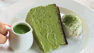 Matcha Burnt Cheesecake Recipe By Nahlahrsl  nahlahrsl asmr cake [upl. by Keppel]