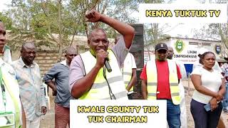 KWALE COUNTY TUKTUK CHAIRMAN REMARKS LITTOD SACCO OFFICE LAUNCH [upl. by Ioj536]