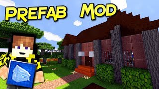 Prefab Mod  Construcciones Instantáneas Para Tu Aventura  Minecraft 1122 – 1102  Review [upl. by Nauqaj]