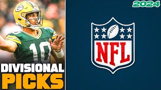 NFL DIVISIONAL ROUND PICKS 2024  WEEKLY NFL PLAYOFF PICKS [upl. by Aicat]