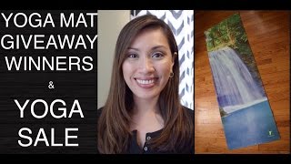 Yoga Upload VLOG  Yoga Mat Giveaway Winners and Online Yoga Sale [upl. by Tima]