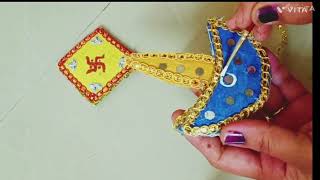 Diy wall hanging decorationeasy diwali decoration ideasfestival [upl. by Groves756]